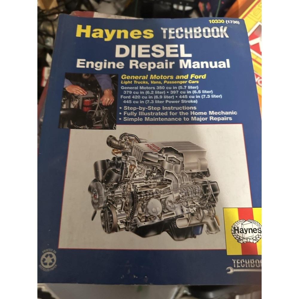 Diesel Engine Repair Manual Haynes Techbook  10330